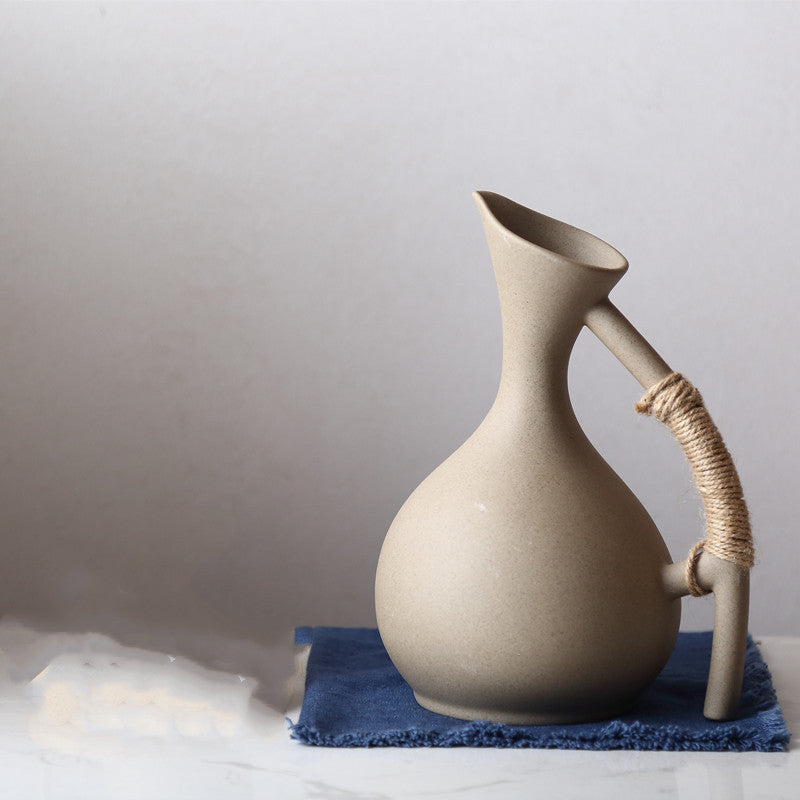 Ceramic Cold Water Bottle Set – Elegant Hydration with Artisan Craft