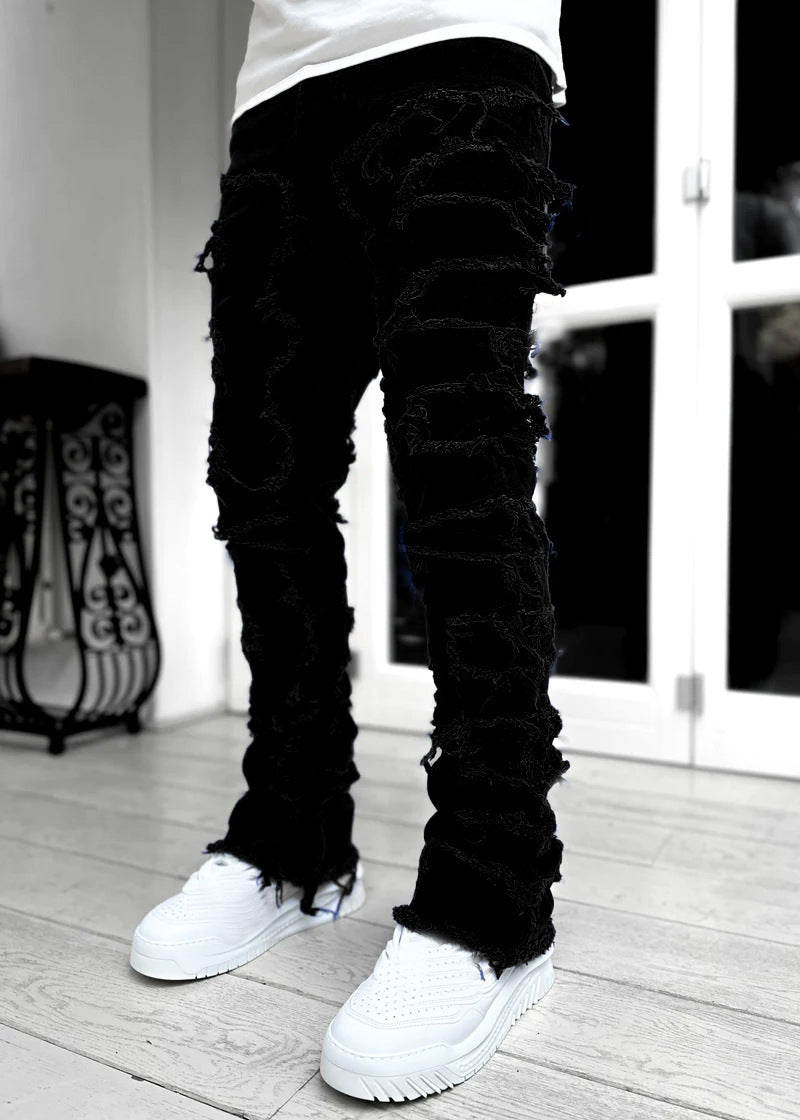 Men's Stacked Jeans – Elevated Style with a Tailored Edge