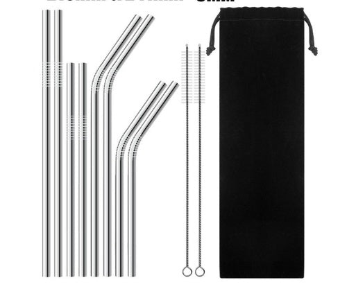 Stainless Steel Straw Set – Durable, Stylish, and Eco-Friendly