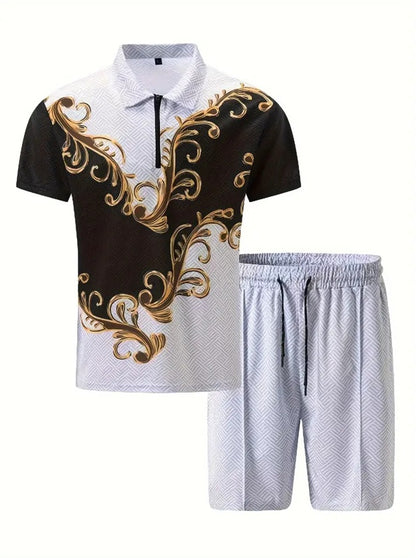 Men's Polo Shirt & Shorts Sports Set – Casual Performance with Everyday Style