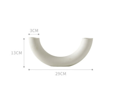 Nordic Ceramic Vase – Minimalist Form with Artistic Soul