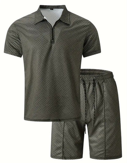 Men's Polo Shirt & Shorts Sports Set – Casual Performance with Everyday Style