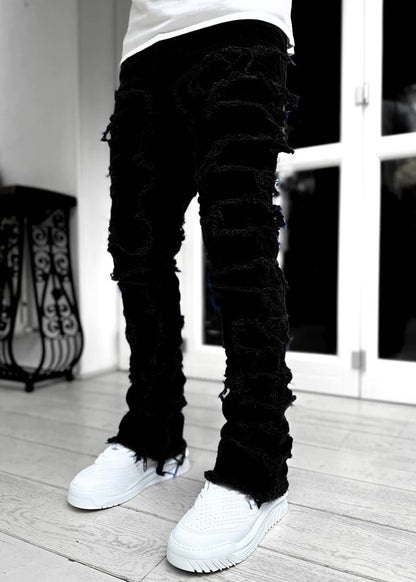 Men's Stacked Jeans – Elevated Style with a Tailored Edge