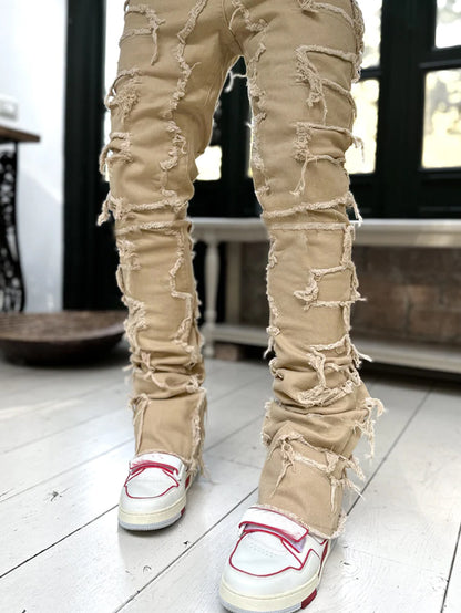 Men's Stacked Jeans – Elevated Style with a Tailored Edge