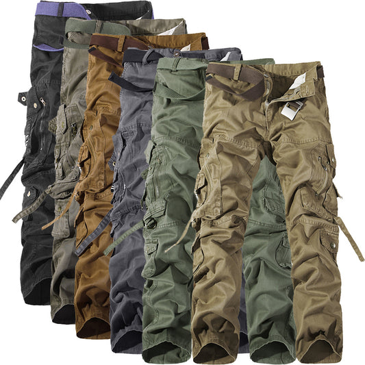 Men's Military-Style Cotton Pants – Rugged Utility Meets Youthful Edge