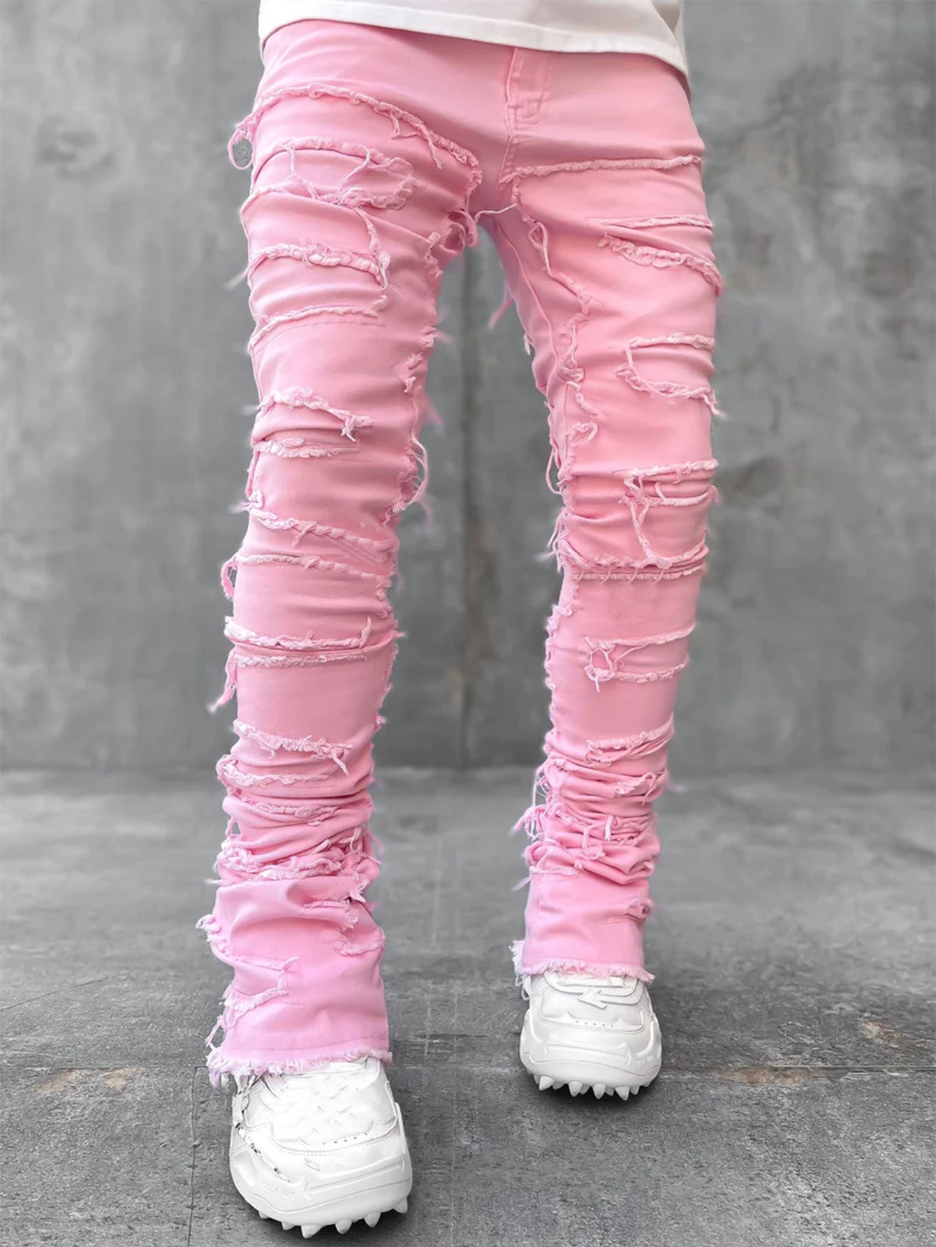 Men's Stacked Jeans – Elevated Style with a Tailored Edge