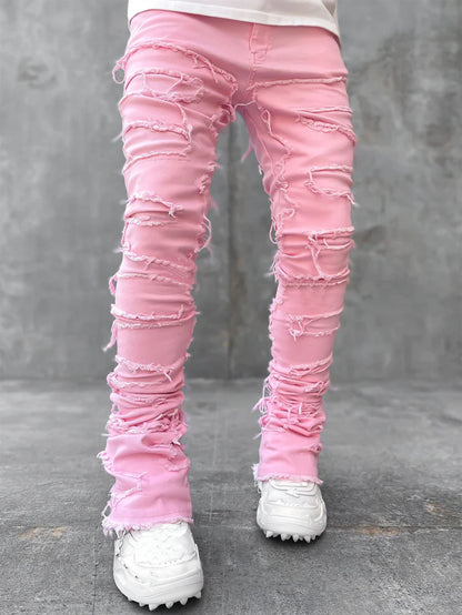 Men's Stacked Jeans – Elevated Style with a Tailored Edge