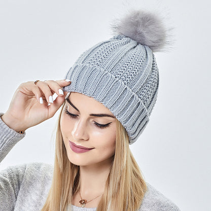 Satin-Lined Wool Beanie For Women