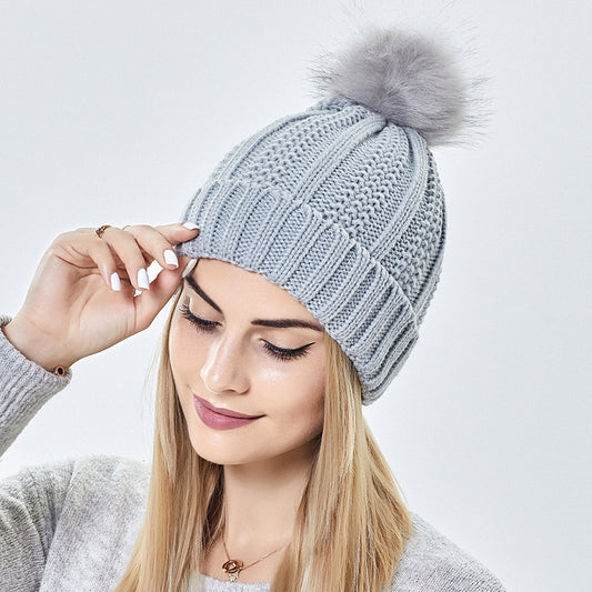 Satin-Lined Wool Beanie For Women