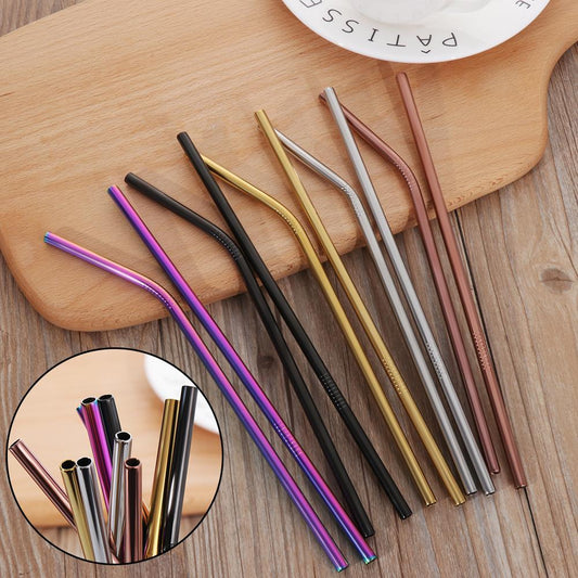 Stainless Steel Straw Set – Durable, Stylish, and Eco-Friendly