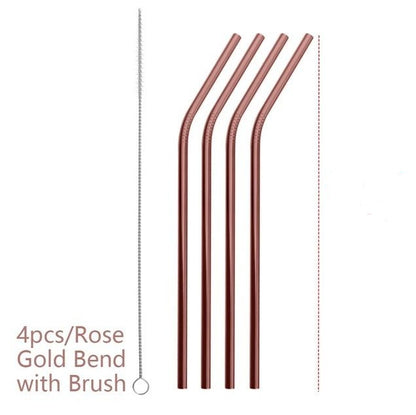 Stainless Steel Straw Set – Durable, Stylish, and Eco-Friendly