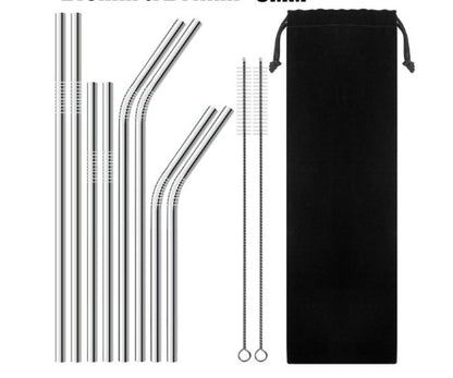 Stainless Steel Straw Set – Durable, Stylish, and Eco-Friendly