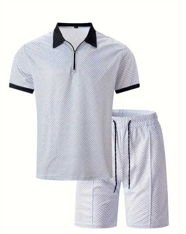 Men's Polo Shirt & Shorts Sports Set – Casual Performance with Everyday Style