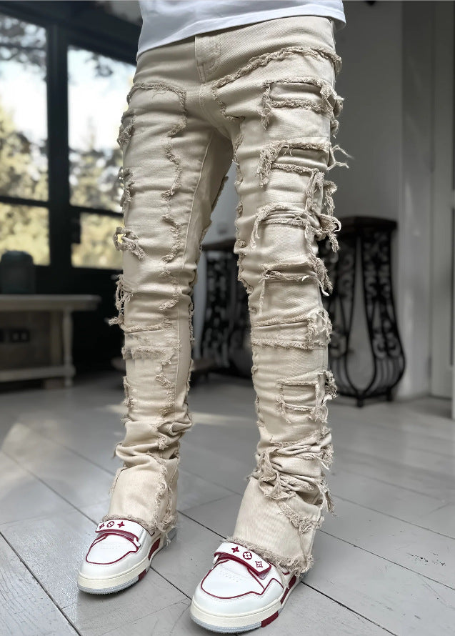 Men's Stacked Jeans – Elevated Style with a Tailored Edge