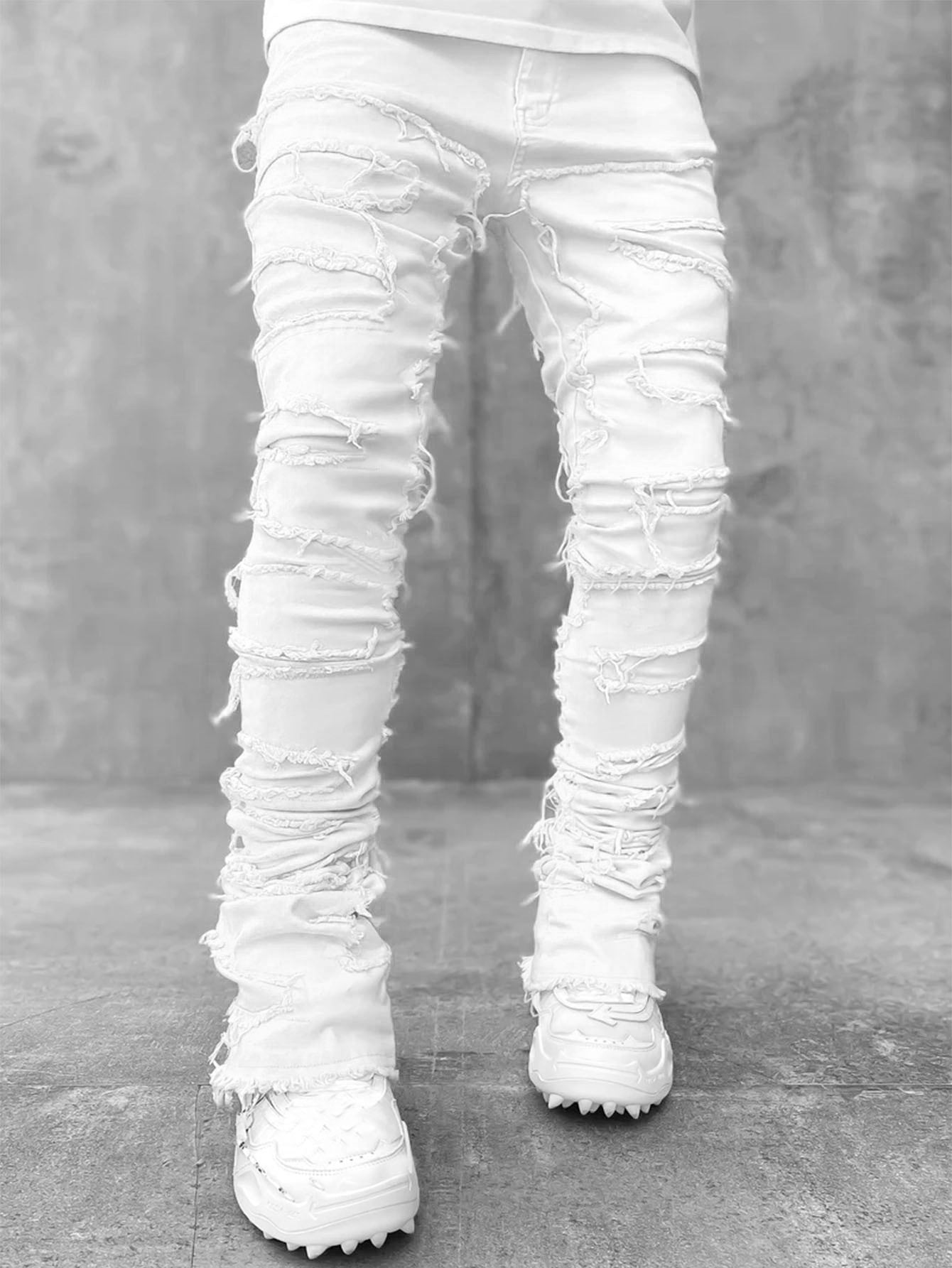 Men's Stacked Jeans – Elevated Style with a Tailored Edge