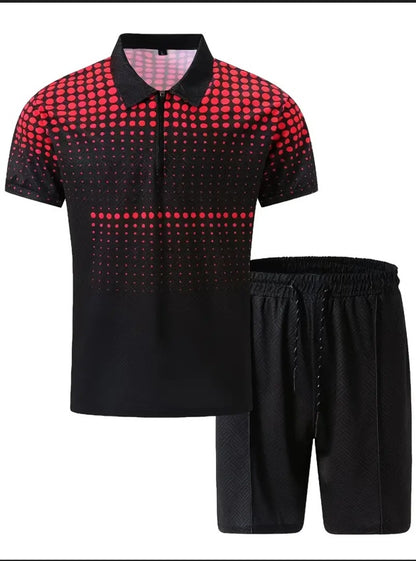 Men's Polo Shirt & Shorts Sports Set – Casual Performance with Everyday Style