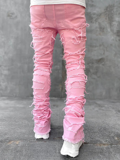Men's Stacked Jeans – Elevated Style with a Tailored Edge