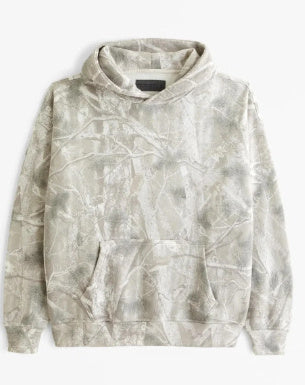 Women's Floral Hooded Pullover – Relaxed Fit with Artistic Flair