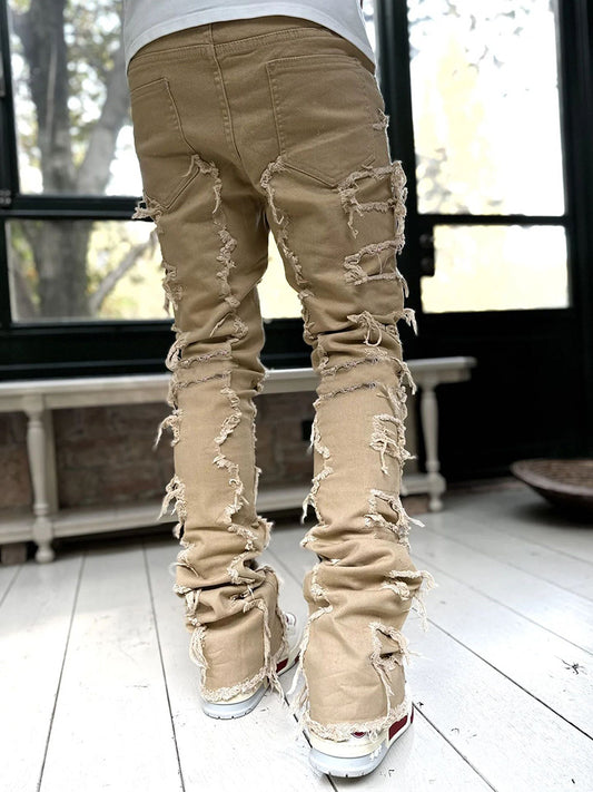 Men's Stacked Jeans – Elevated Style with a Tailored Edge